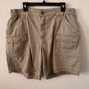 Mens Littleton Cargo Utility Shorts in Khaki Littleton The Hiker Short Size 40–D